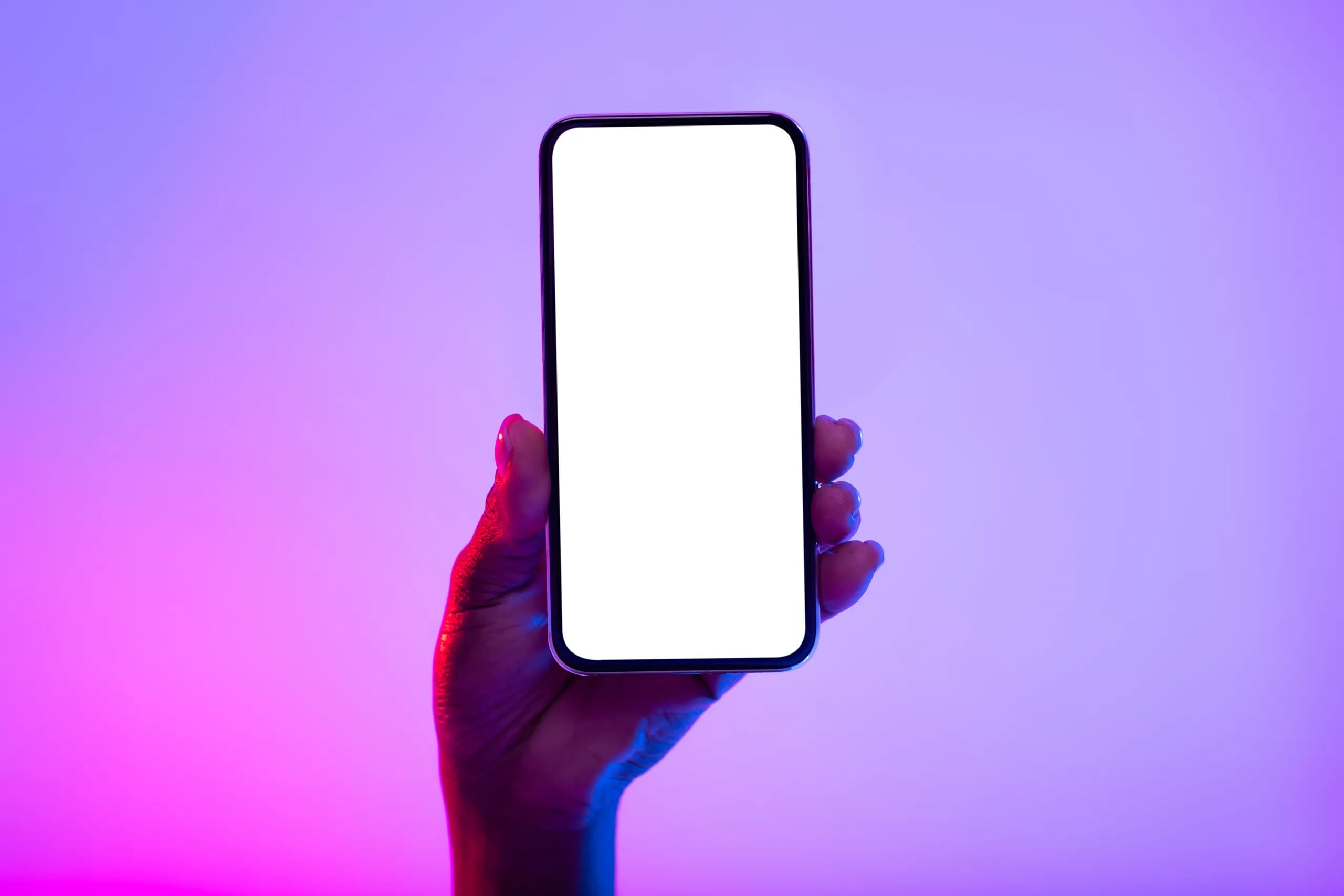 A website shown on a phone