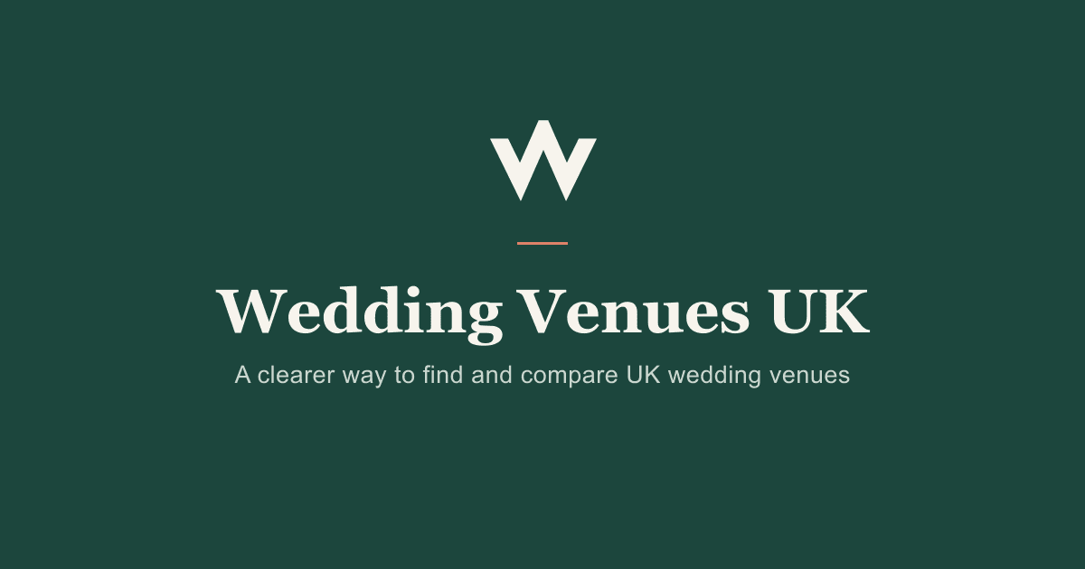 Wedding Venues UK on a deep forest green background